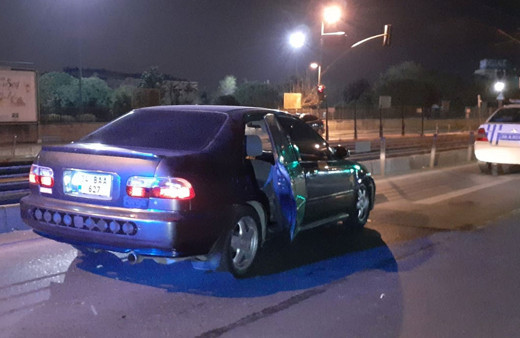 Güngören'de polisle otomobil hırsızları arasında kovalamaca