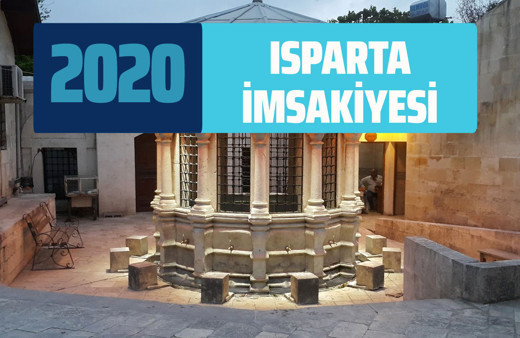 Isparta İmsakiye 2020 Diyanet Isparta sahur imsak vakti iftar saati