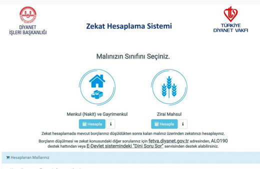 TDV zekat hesaplama modülü zekat hesaplamayı kolaylaştırıyor