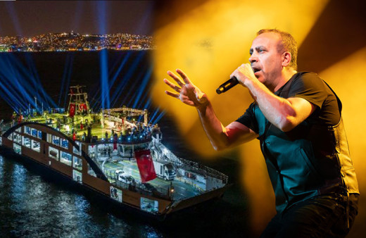 Haluk Levent İzmir'de arabalı vapurda konser verdi 'En enteresan konser'