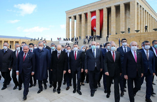 TBMM'nin açılışının 100. yıl dönümü kutlanıyor TBMM Anıtkabir ve 1. Meclis'te törenler...