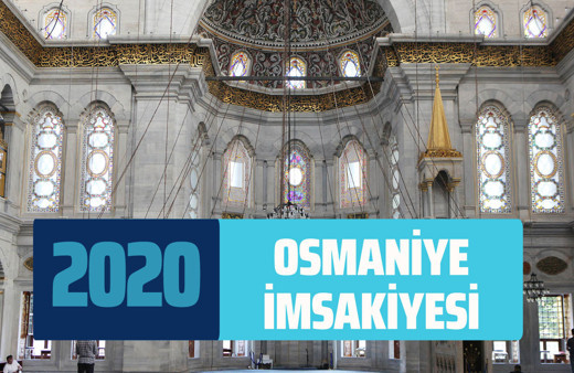 Osmaniye imsakiye sahur vakti 2020 Osmaniye imsak ve iftar saati