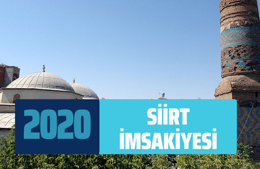 Siirt imsakiye sahur vakti! Siirt imsakiyesi 2020 iftar imsak saati