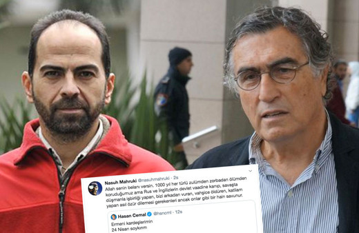 Nasuh Mahruki'den Hasan Cemal'e "Allah belanı versin... hain!"