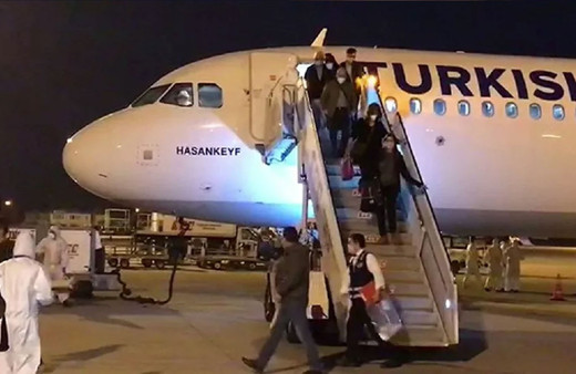 Rusya ve Almanya’dan getirilen 527 kişi karantinaya alındı