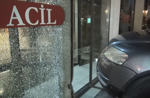 Koronavirüs tartışması! Aracıyla hastaneye girmeye çalıştı