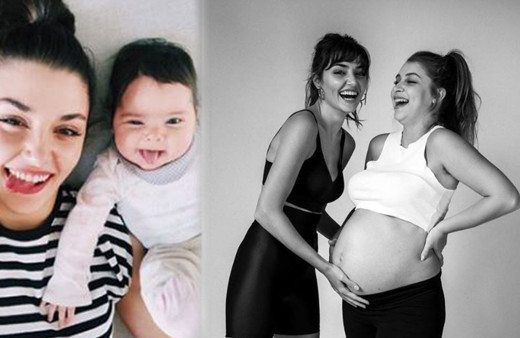 Hande Erçel ve yeğeninin pozları beğeni rekoru kırıyor teyzesinin kopyası!