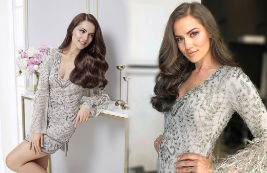 Fahriye Evcen beyazlar içinde paylaştı Instagram'da yer yerinden oynadı