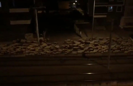 Samsun’da koyun sürüsü caddeye indi! İşte o renkli görüntüler