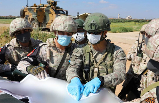 Suriye'nin İdlib kentinde 9'uncu Türk-Rus devriyesi yapıldı