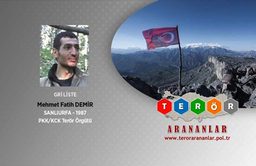 Tunceli'de etkisiz hale getirilen terörist gri listede