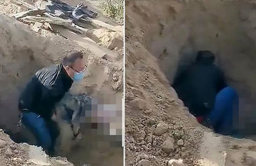 Yok böyle bir vahşet! Çinli cani adam engelli annesini diri diri toprağa gömdü