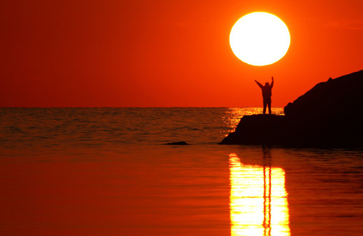 Düzce Akçakoca'da eşsiz gün batımı