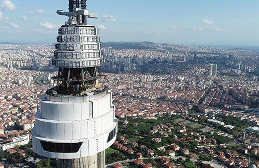 Son dakika Çamlıca kulesinde yangın çıktı!