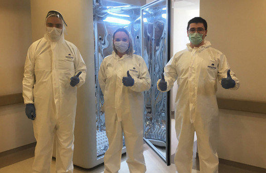 Virüsü 30 saniyede öldüren dezenfeksiyon kabini tasarladılar