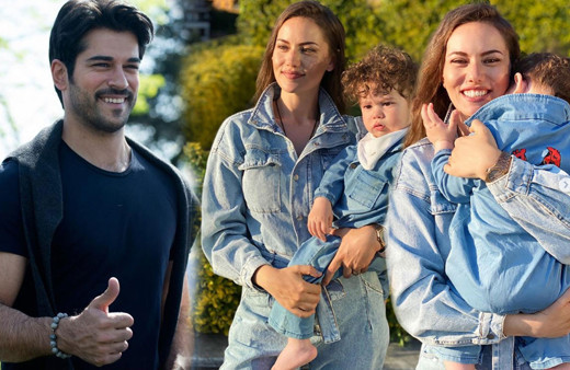 Fahriye Evcen ve Burak Özçivit'in oğlu Karan bebeğin park keyfi işte o anlar