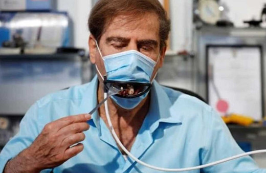 Yok artık bunu da yaptılar! Çıkarmadan yemek yenilebilen maske