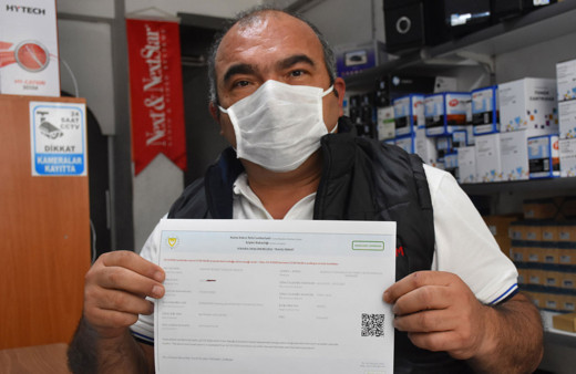 Sivas'ta yanlışlıkla KKTC İçişleri Bakanlığı'na yaptığı izin başvurusu onaylandı