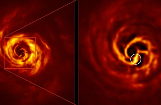 İlk kez bir bebek gezegenin doğumu görüntülendi