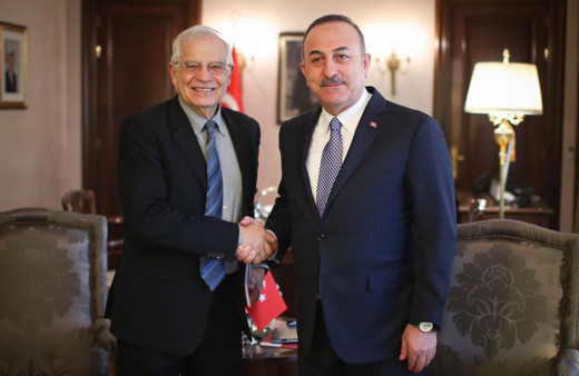 Mevlüt Çavuşoğlu ve Borrell'den Filistin görüşmesi