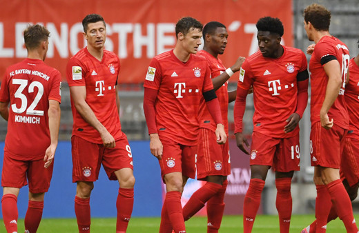 Bayern Münih E.Frankfurt'a gol oldu yağdı