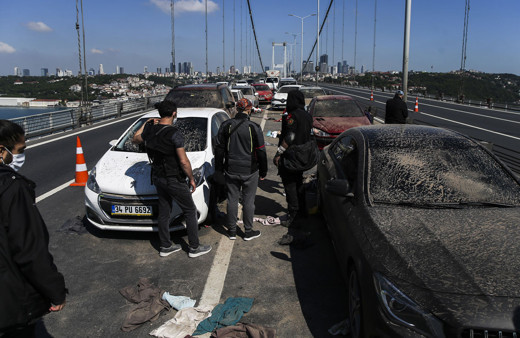 15 Temmuz Şehitler Köprüsü'ne film seti kuruldu