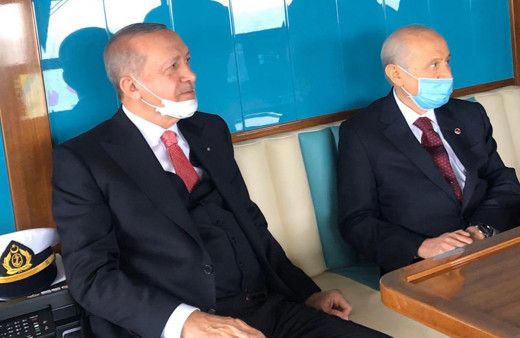 Cumhurbaşkanı Erdoğan ve Bahçeli'den aylar sonra maskeli ilk kare