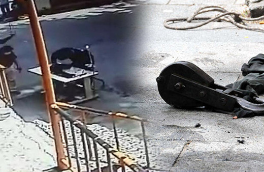 Sultangazi'de dehşet anları! Başına caraskal düştü kanlar içinde yere yığıldı