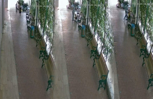 Dehşet anları kamerada! Banka müdürü çığlık çığlığa yardım istedi