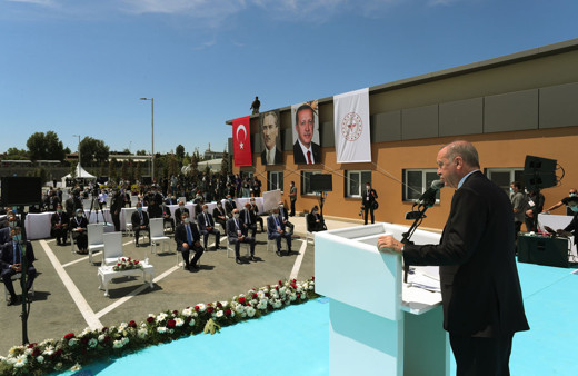 Atatürk Havaalanı'nda yapılan salgın hastanesi açıldı! Erdoğan'dan flaş mesajlar