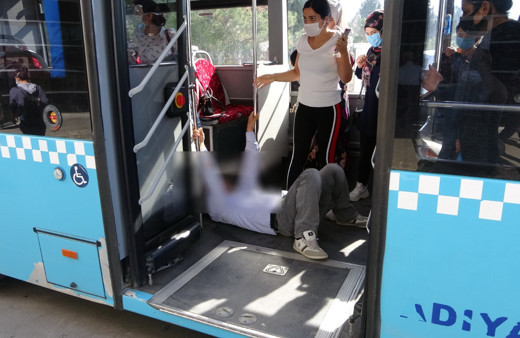 Adıyaman'da korona şüphelisi hastaneye kaldırıldı yolcular karantinaya alındı