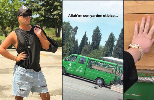 Caner Çalışır'ın cenazesinde Kerimcan Durmaz Hakan Kakız gözyaşlarına boğuldu