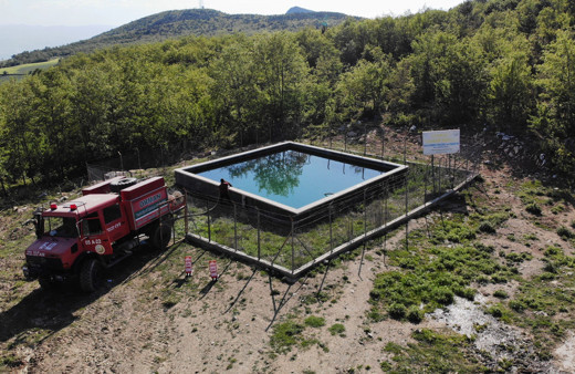 Samsun'da orman yangınlarına karşı havuzlu önlem alındı