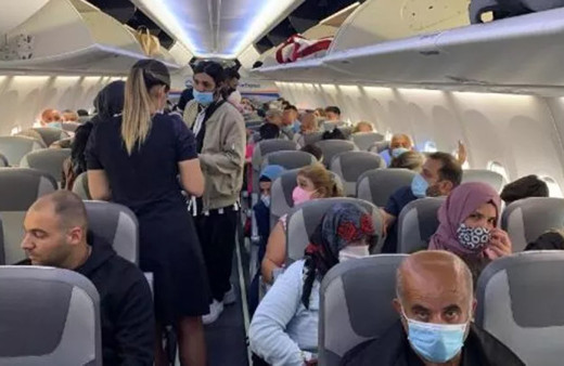 Adana uçağında koronavirüs paniği!