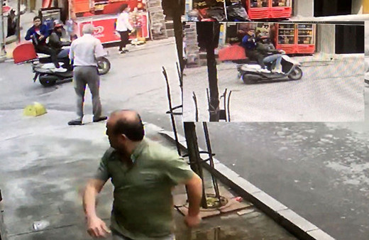 Şişli'de pompalı tüfekli, motosikletli saldırganlar kamerada