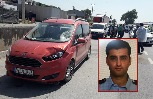 Kocaeli'de denetimde aracın çarptığı trafik polisi şehit oldu 