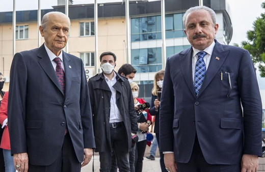 TBMM Başkanı Mustafa Şentop MHP Genel Başkanı Bahçeli'yi ziyaret etti