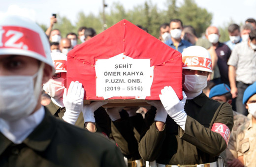 Şehit Piyade Uzman Onbaşı Ömer Kahya Kahramanmaraş'ta son yolculuğuna uğurlandı