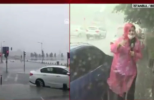 İstanbul bugün felaketi yaşadı! A Haber muhabiri canlı yayında yaralandı