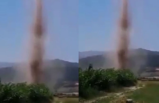 Kahramanmaraş'ta hortum korkulu anlar yaşattı