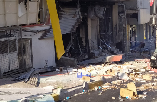 Bahçelievler’de patlamanın ardından yaşanılan panik anları kamerada