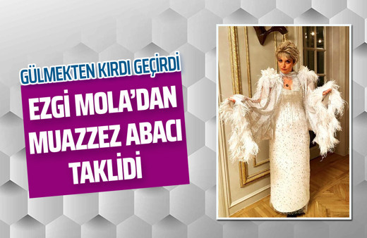Muazzez Abacı taklidi yapan Ezgi Mola gülmekten kırdı geçirdi