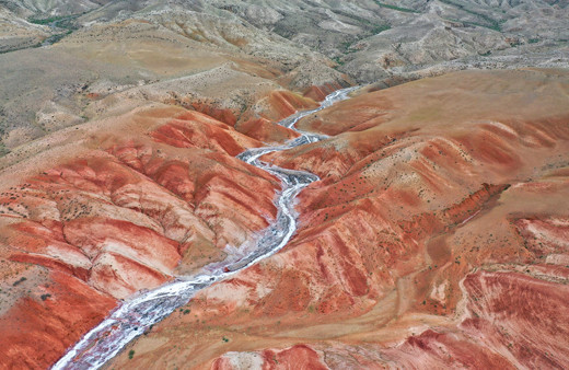 Iğdır'ın 'Tuz deresi' ziyaretçilerine kendini hayran bırakıyor görenin gönlü açılıyor