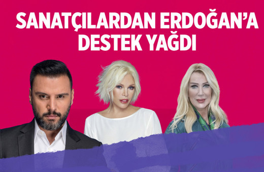 Sosyal medya düzenlemesine sanatçılardan Erdoğan'a destek!