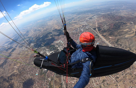 Çorum'dan Konya'ya uçtu 8 saat 15 dakika havada kaldı