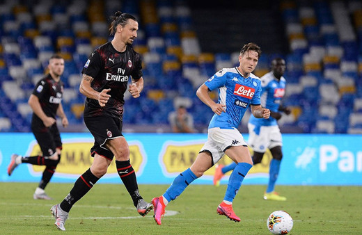 Napoli Milan kapışmasında gol düellosu