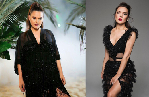 Demet Akalın derin göğüs dekolteli mayosuyla pozunu verdi ortalığı salladı