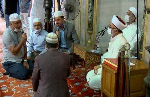 Sultanahmet Camii'nde 15 Temmuz Şehitleri için mevlit okutuldu