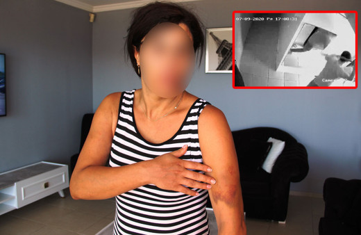 Eve girdi para vermeyen kadına levyeyle saldırdı