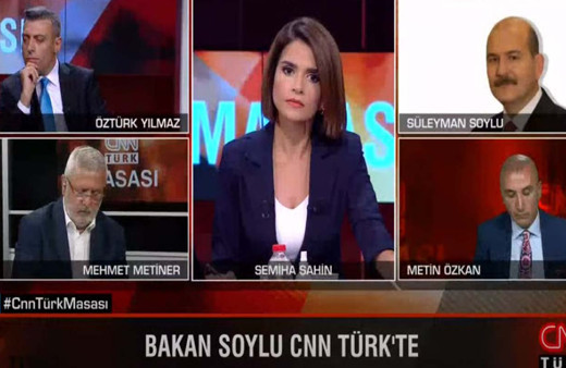 Süleyman Soylu "FETÖ'cüler atanıyor" diyen Mehmet Metiner'i CNN Türk canlı yayında bozdu! Her anı olay